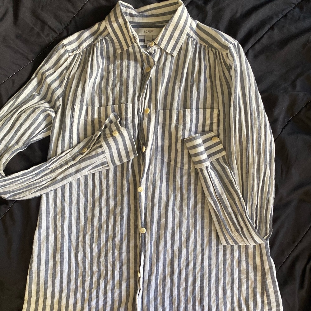 J.Crew button down striped shirt Size 00